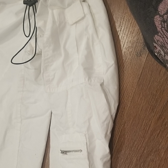 White Drawstring Pants - Picture 5 of 5